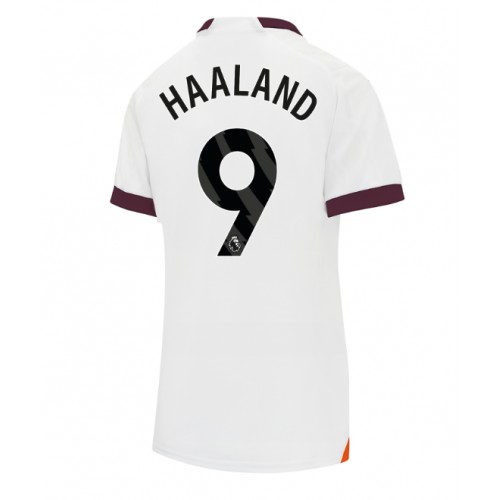 Manchester City Erling Haaland #9 Bortedrakt Kvinner 2023-24 Kortermet Manchester City Erling Haaland #9 Bortedrakt Kvinner 2023-24 Kortermet